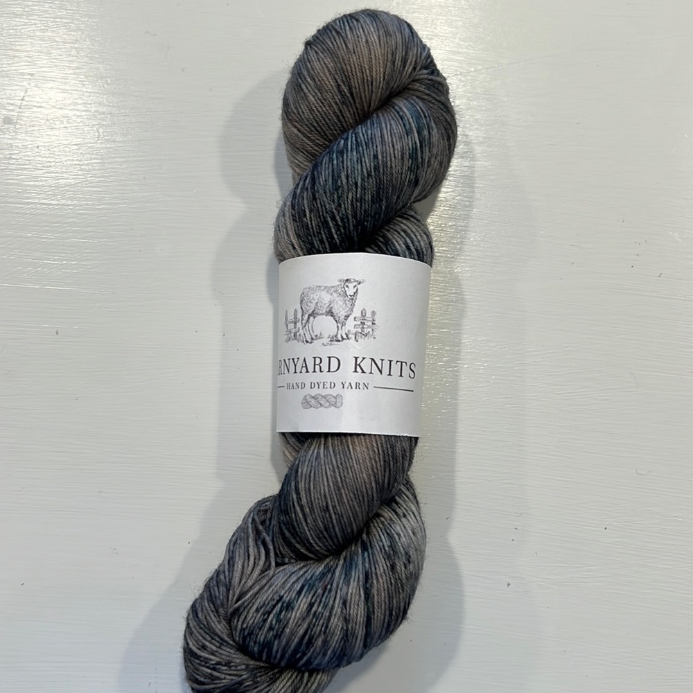 Barnyard knits hand dyed 75 merino 25 nylon